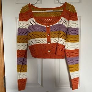 Crochet button up cardigan